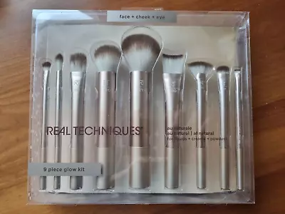 Real Techniques 9 Piece Glow Kit Make Up Brush Set • $42.58