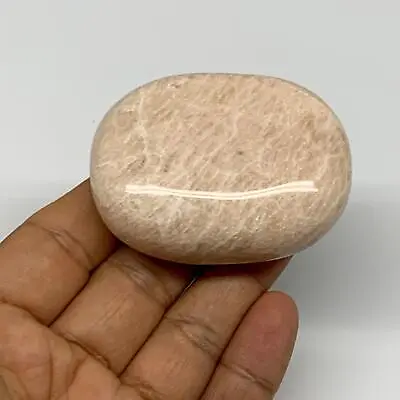 103.6g2.3 X1.7 X0.9  Peach Moonstone Crystal Palm-Stone Polished Reiki B27985 • $9.45