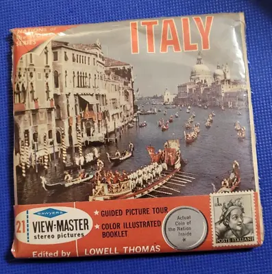 SEALED Sawyer's B180 Italy Nations Of The World Travel View-master Reels Packet • $29.99