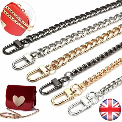 £5.58 • Buy Hot Flat Metal Replacement Chain Shoulder Bag Handbag Strap Cross Body 120cm New
