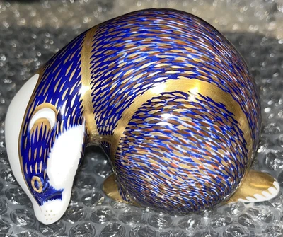 £65 • Buy Royal Crown Derby Badger Weasel Paperweight Mint Condition
