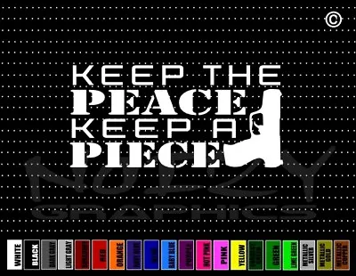 Keep The Peace / Piece Molon Labe 2nd Amendment Car Decal Window Vinyl Sticker • $4.99