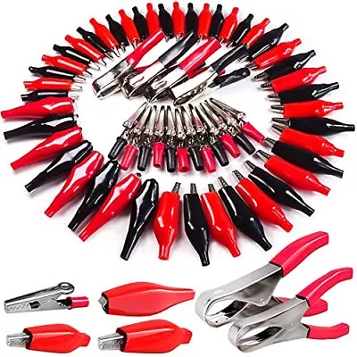 60PCS Metal Alligator Clips Set Battery Clamp Connector Crocodile Clips Elect... • $20.87