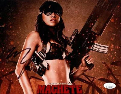Michelle Rodriguez Signed Autographed 8X10 Photo Machete Holding Gun JSA AL29595 • $79.99
