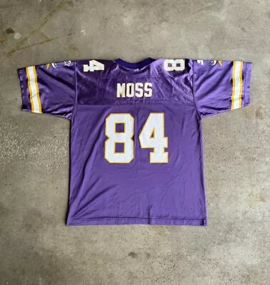 Vintage Randy Moss Minnesota Vikings Starter Jersey Kids XL 1998 • $20