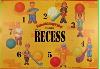 1998 Disney's Recess Mcdonalds Happy Meal Toys - U - Pick • $1.99