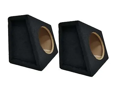 Bass Rockers 6X9PR Angled Enclosure Box W/ Speaker Terminal 6  X 9  Black (Pair) • $32.95