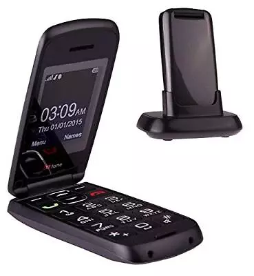 Flip Mobile Phone - Big Buttons Simple Easy To Use Pay As You Go (EE) • £45.99