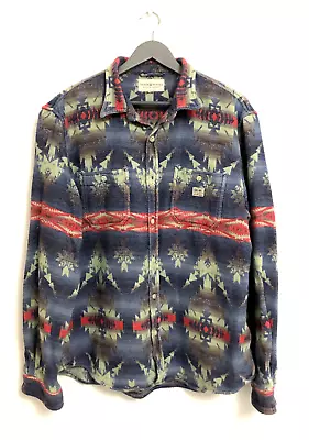 £125 • Buy Ralph Lauren Denim & Supply Southwestern Aztec Flannel Shirt - Size XL
