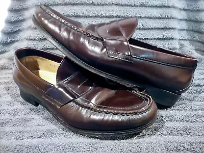 SAS Shoes Men's 10M 77 Genuine Handsewn Leather Penny Loafers Leather Sole  👞 • $29.99