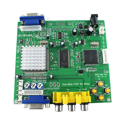 HD Video Converter Board CGA/EGA/YUV/RGB To VGA Arcade Game Monitor To LCD CRT A • $48.98