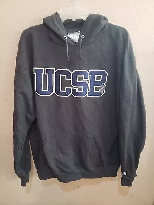University Of California Santa Barbara UCSB Gray Hoodie Size L Champion • $16.94