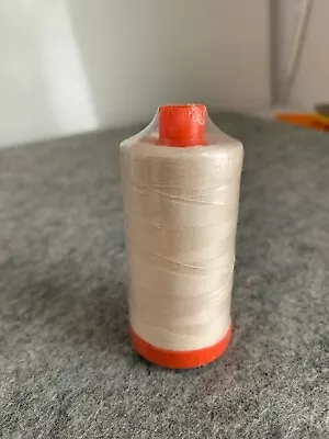 Aurifil Thread~ 50wt Cotton Mako 2000 Lt Sand ~1422 Yard Spool ~ Sew Quilting • $13.50