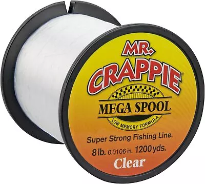 Mr. Crappie Monofilament Fishing Line Mega Spool Clear Bulk Line • $6.59