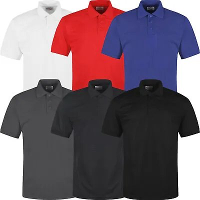 £6.99 • Buy Mens Polo Shirts Short Sleeve Breathable Regular Fit Light Work Casual Plain Top