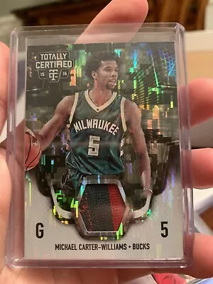 2015-16 Panini Totally Certified Michael Carter-Williams Refractor GU Patch /25! • $7.49