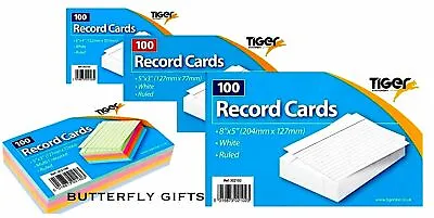 £3.45 • Buy Tiger Revision Flash Index Prompt Report Record Cards Students College Office 