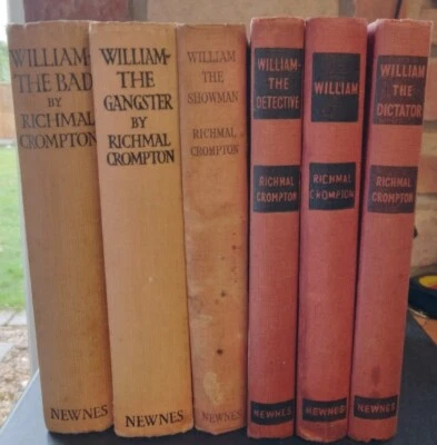 £20 • Buy 6 Richmal Crompton Books - William The Bad, Gangster,  Showman, Detective