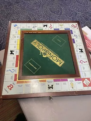 Vintage Upscale Wooden Monopoly Game  • $90.35