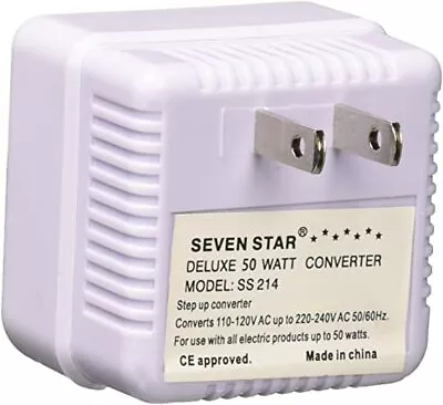 50 Watt Reverse Step Up Voltage Converter 110 To 220 Volt 110V 220V 50W  • $9.90