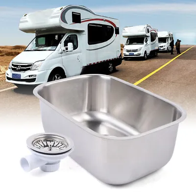RV Caravan Camper Boat 304 Stainless Steel Hand Wash Basin Kitchen  Sink • $65