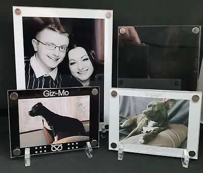 Acrylic Photo Frame Display With Feet (Can Have Personalised Text On Request) • £15