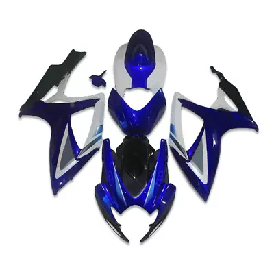 SM Injection Blue Plastic Fairing Fit For  2006 2007 GSXR 600 750 A041 • $389.99
