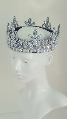 £49 • Buy  Fantasy PEARL Gothic Medieval  Photoshoot Halloween Crown Headdress