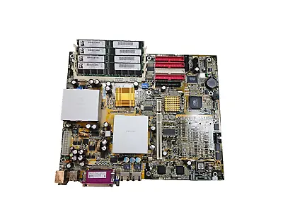 Vintage Gigabyte GA-6VTXDR Ver1.1 Dual Socket Mobo W/ 2x P3 1266/512/1 2GB PC133 • $129.99