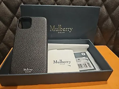 Brand New MULBERRY Apple IPhone 12 Phone Case & Box In Black Read Description  • £64.99