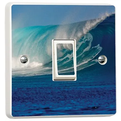£2.49 • Buy Sea Wave Surf Light Switch Sticker Cover Vinyl Skin Wall Decal Decor