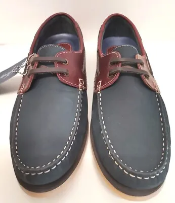 £39 • Buy Seafarer Yachtsman Lace Up Leather Boat Deck Shoes Sizes 7-11 BNIB