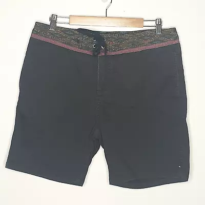 Quiksilver Vintage Black Zipper Aztec Pockets Shorts • $48.99