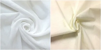 100% Cotton Muslin Fabric  Premium Cloth Craft Material 60  150cm Wide Per 1m • £3.79