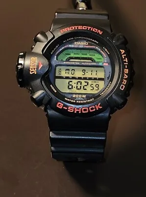 Rare Vintage Casio G-shock Dw-6500 1160 Skyforce Alti-baro Watch New Battery • $100