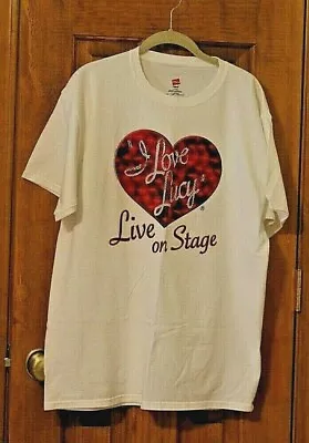 I Love Lucy Live On Stage Tee Shirt White Large • $20
