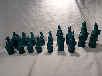 £15 • Buy Mythical Chess Pieces, Set Of 32, Dragons, Unicorns Etc. Heavy & Unbranded, Used