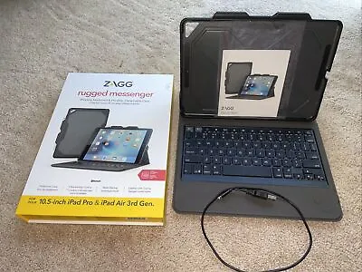 $20 • Buy ZAGG Rugged Messenger Wireless Keyboard Case IPad Pro 10.5  & IPad Air 3