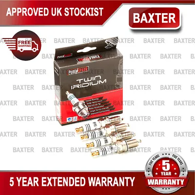 Baxter 4X DOUBLE IRIDIUM SPARK PLUGS FOR FIAT 500 1.2 2007 ONWARDS • $20.79