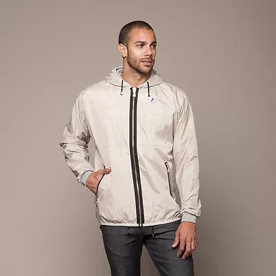 K-WAY Men’s Claude Remix 2 Hooded Multi Jacket Waterproof Windbreaker $159 NEW L • $89.99