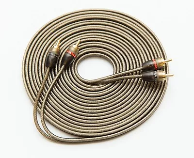 5m Rca Cable Shielded Wire Pure Ofc 5 Metres 16.5 Feet Phono Leads • £6.99