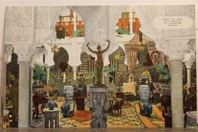 $0.50 • Buy Florida FL St Augustine Villa Zorayda Court Of Lions Postcard Old Vintage Card