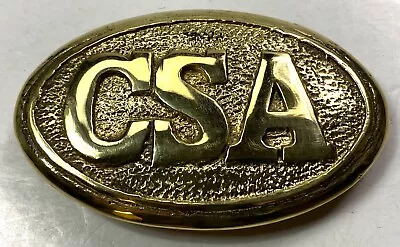 Civil War Cs Csa Confederate Enlisted Field Belt Oval Lead Filled Buckle • $27.96