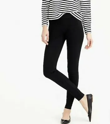 NEW J Crew Pixie Ponte Spandex Pants Leggings Black Charcoal Grey XXS 0 $79 NWT • $36.99