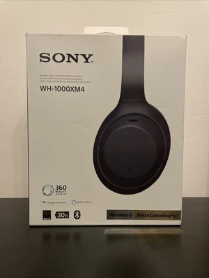 £113 • Buy Sony WH-1000XM4 Wireless Over The Ear Noise Cancelling Headphones - Black