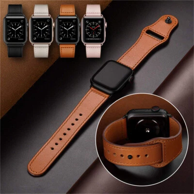 $19.71 • Buy For Apple Watch Ultra 8 7 6 5 4 3 SE Genuine Leather Band Strap 40/44/41/45/49mm