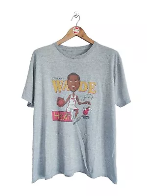 Vintage Dwyane Wade Caricature 2000s T-shirt Miami Heat Basketball NBA Size XL • $125