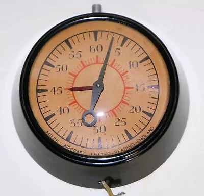 Vintage Miles Aircraft Limited Wall Clock Timer WW2 RAF Interest • £47.50