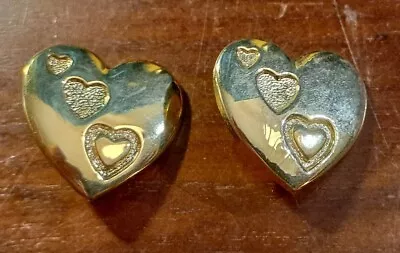 Collectible Variety Club Gold Heart Pin Badge - 1995 Triple Hearts (Single) • £2