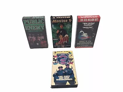 Lot Of 4 RAP Hip Hop VHS Video Tapes - Public Enemy Master P + More! • $25.98